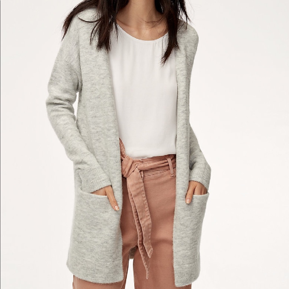 Aritzia Wilfred Free Alpaca Wool blend Cardigan